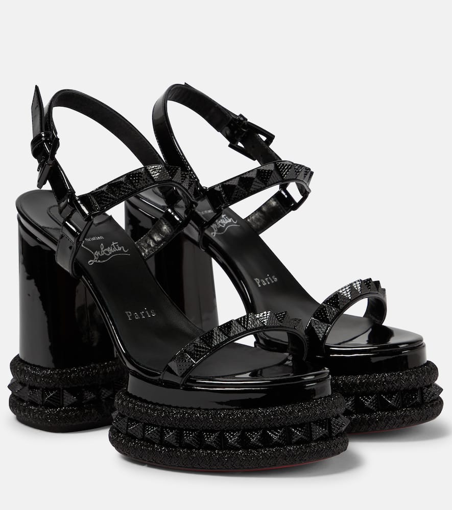 Christian Louboutin Superaclou patent leather platform sandals