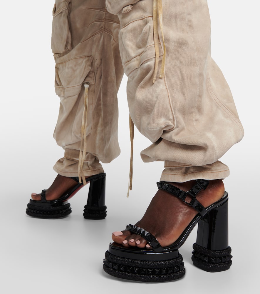 Christian Louboutin Superaclou patent leather platform sandals