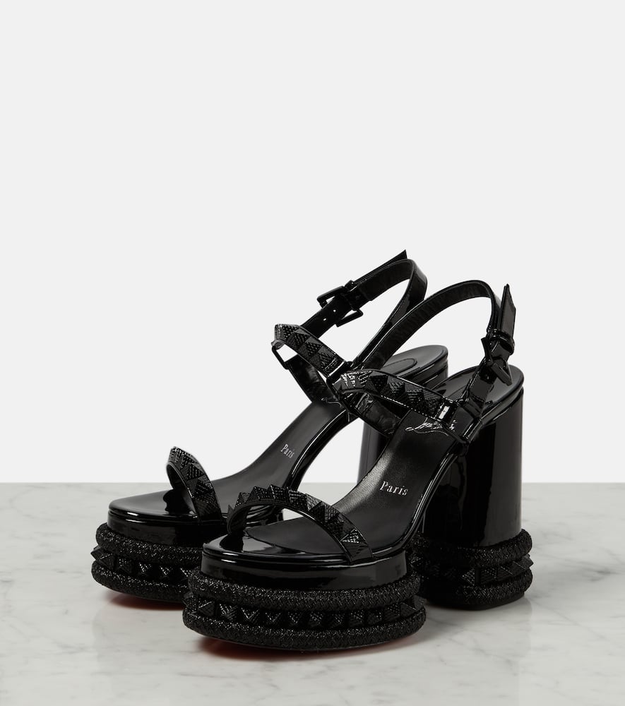 Christian Louboutin Superaclou patent leather platform sandals