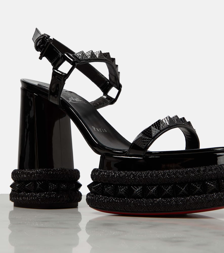 Christian Louboutin Superaclou patent leather platform sandals