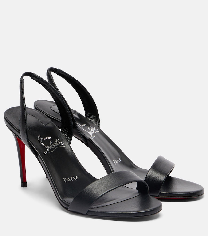 Black Christian Louboutin O Marilyn 85 leather sandals - Mid Heel Sandals