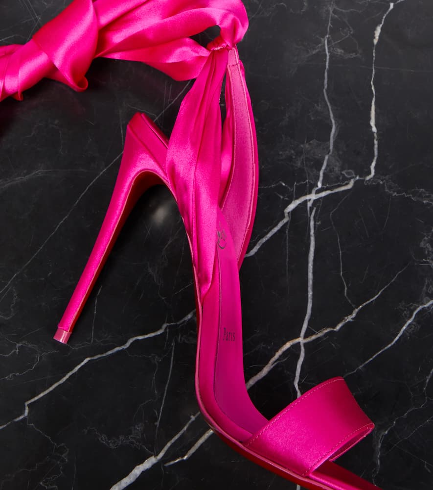 Christian Louboutin Sandale Du D√É¬©sert 100 satin sandals