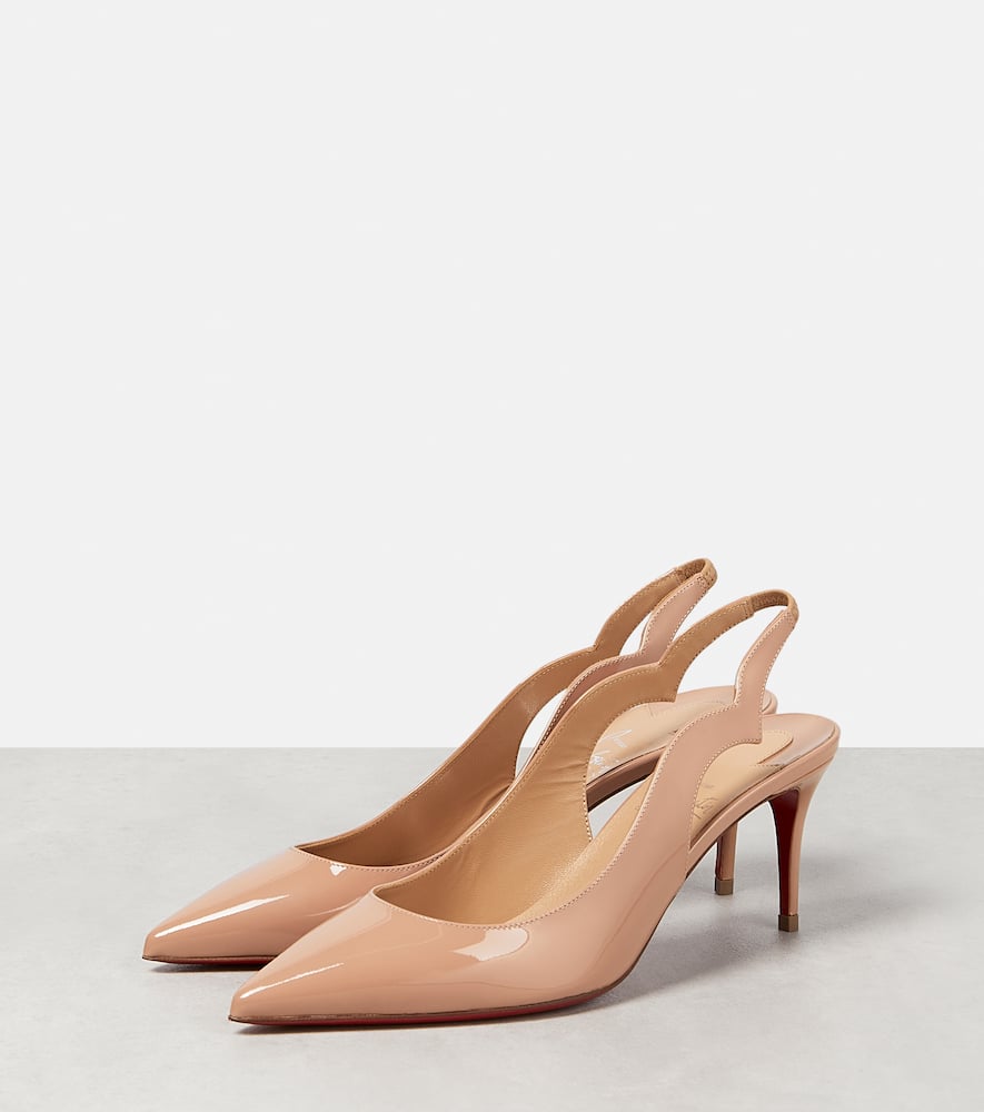Christian Louboutin Patent leather slingback pumps