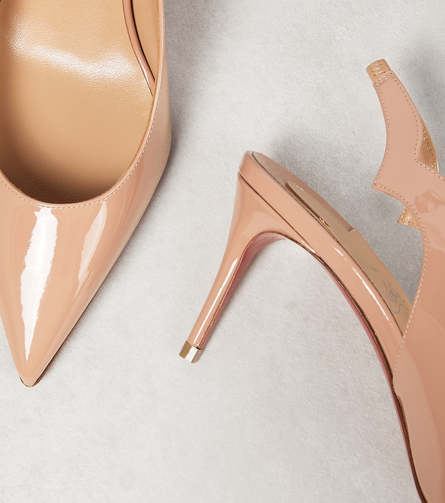 Christian Louboutin Patent leather slingback pumps