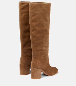 Gianvito Rossi Suede leather knee-high boots