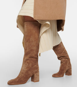 Gianvito Rossi Suede leather knee-high boots