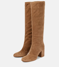 Gianvito Rossi Suede leather knee-high boots