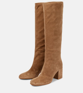 Gianvito Rossi Suede leather knee-high boots