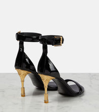 Balmain Moneta patent leather sandals