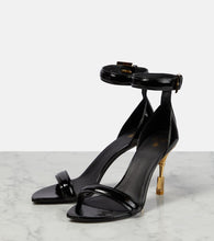 Balmain Moneta patent leather sandals