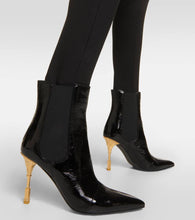 Balmain Patent leather ankle boots