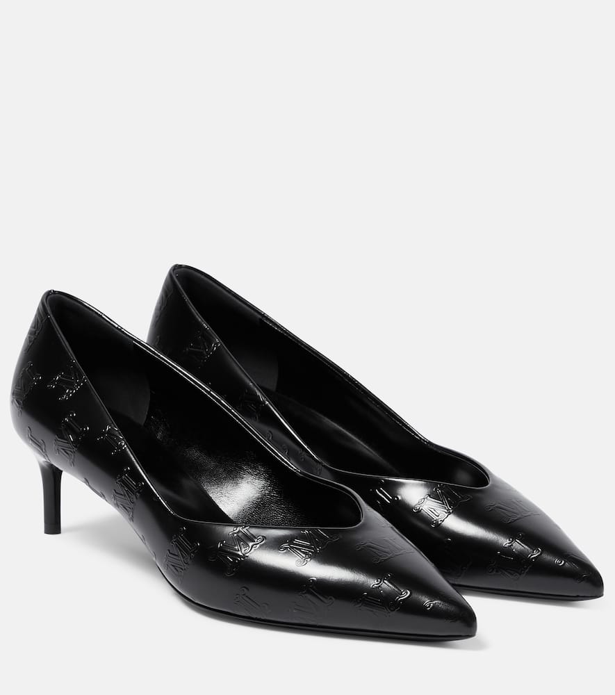 Max Mara Polished leather pumps