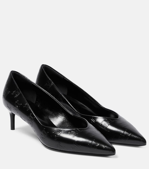 Max Mara Polished leather pumps