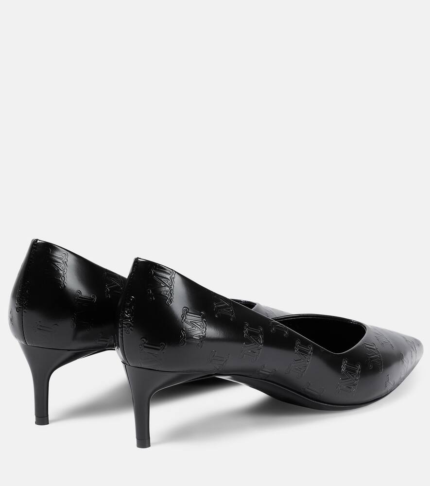 Max Mara Polished leather pumps