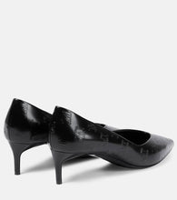 Max Mara Polished leather pumps