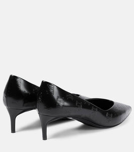 Max Mara Polished leather pumps