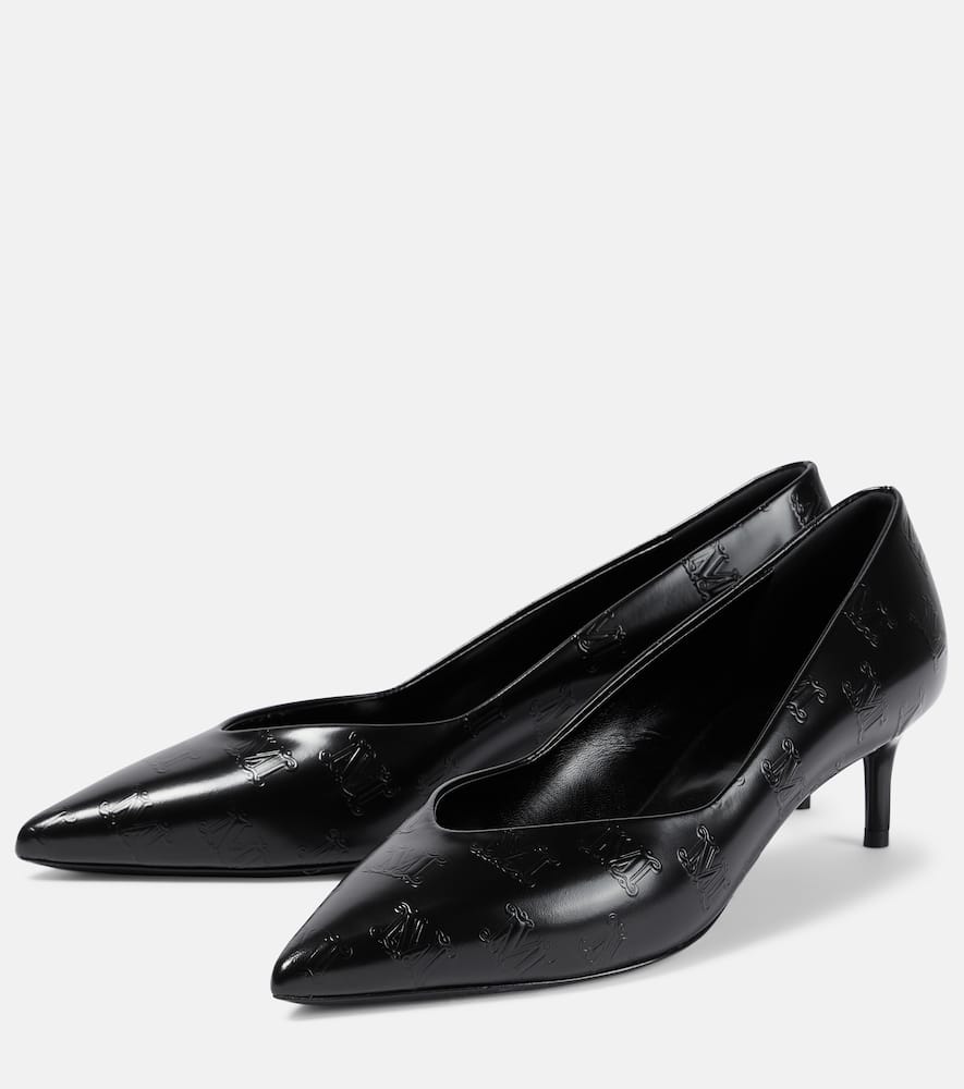 Max Mara Polished leather pumps