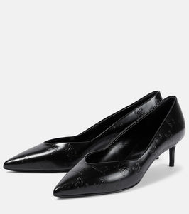 Max Mara Polished leather pumps