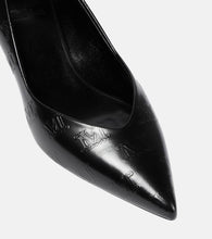 Max Mara Polished leather pumps