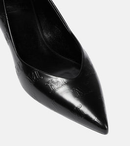Max Mara Polished leather pumps