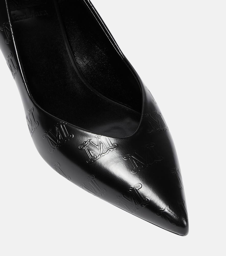 Max Mara Polished leather pumps