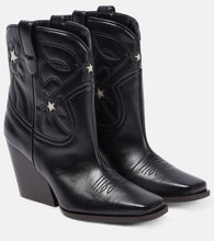Stella McCartney Embroidered faux leather ankle boots