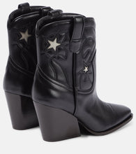 Stella McCartney Embroidered faux leather ankle boots