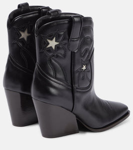 Stella McCartney Embroidered faux leather ankle boots