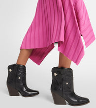 Stella McCartney Embroidered faux leather ankle boots