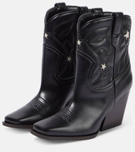 Stella McCartney Embroidered faux leather ankle boots