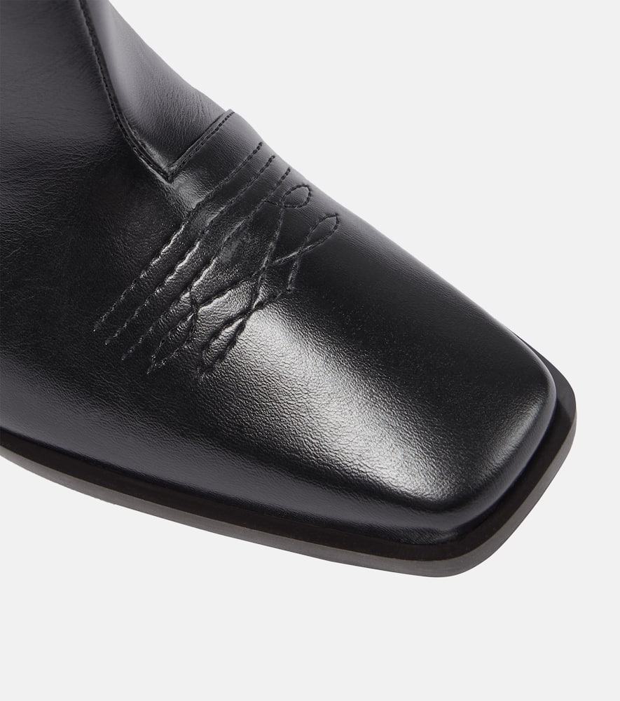 Stella McCartney Embroidered faux leather ankle boots