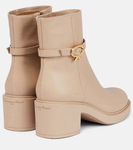 Gianvito Rossi Ribbon Dumont leather ankle boots