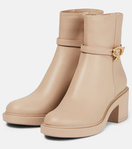 Gianvito Rossi Ribbon Dumont leather ankle boots