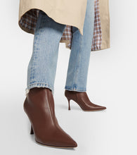 Gianvito Rossi Dunn leather ankle boots