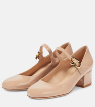 Gianvito Rossi Mary Ribbon patent leather pumps