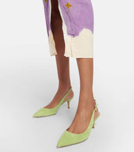 Gianvito Rossi Ribbon 55 suede slingback pumps