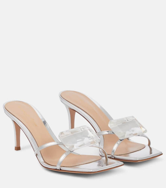 Gianvito Rossi Jaipur embellished leather mules