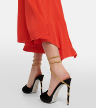 Rene Caovilla Embellished velvet sandals