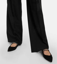Gianvito Rossi Embellished suede ballet flat