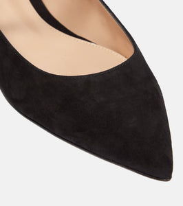 Gianvito Rossi Embellished suede ballet flat