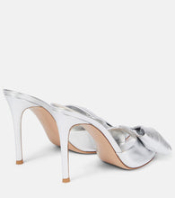 Gianvito Rossi Metallic leather mules