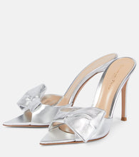 Gianvito Rossi Metallic leather mules