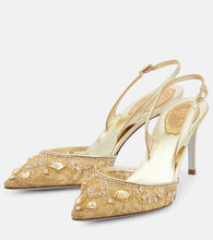 Rene Caovilla Embellished slingback pumps