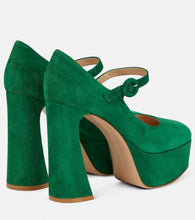 Gianvito Rossi Mary Jane suede leather pumps
