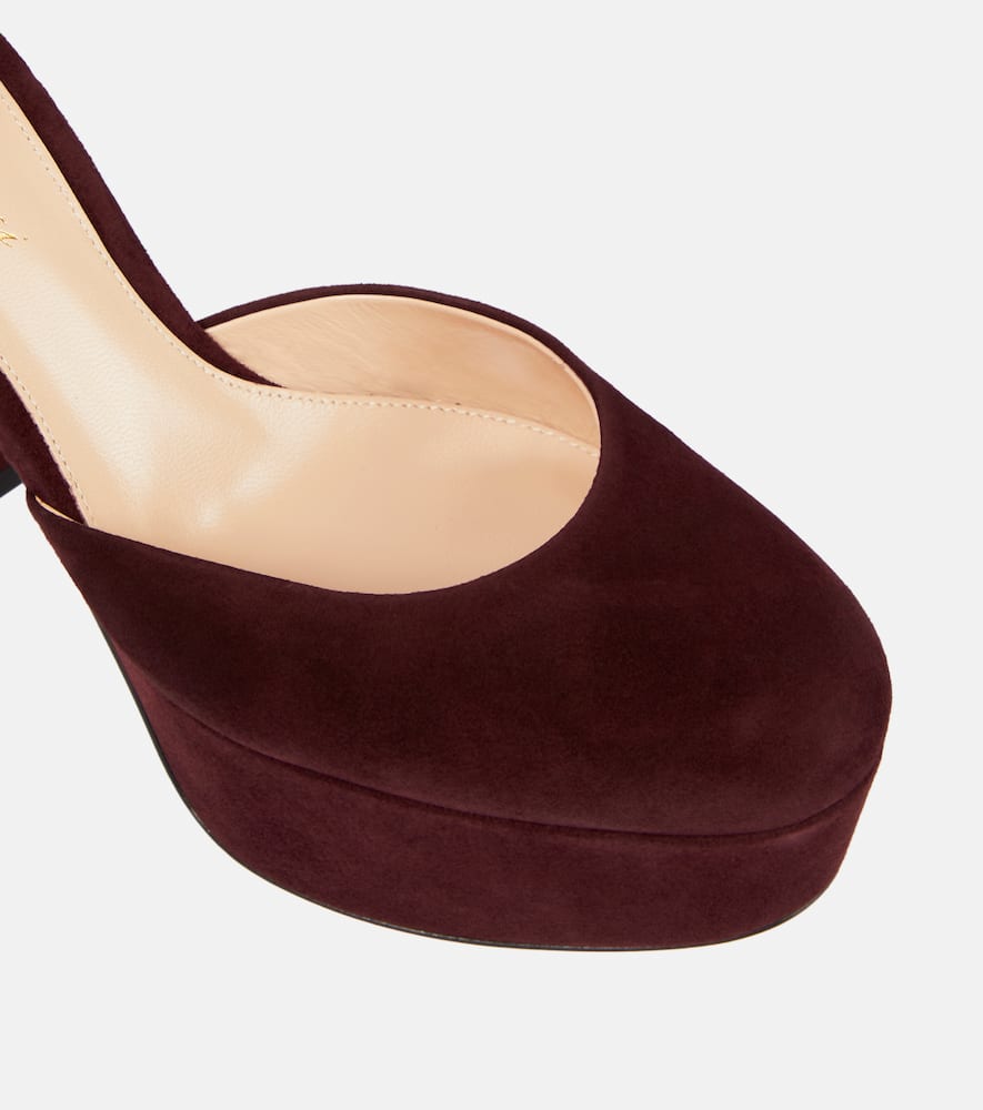 Gianvito Rossi Holly D'orsay suede pumps