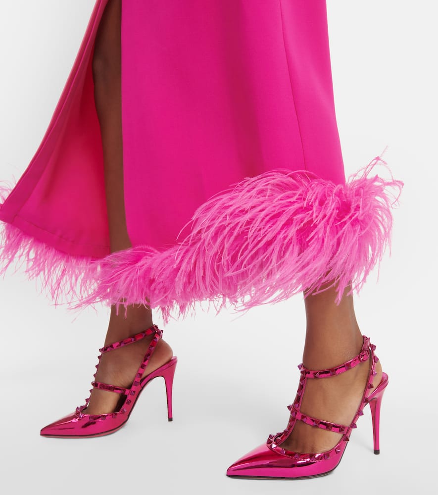 Valentino Garavani Rockstud metallic leather pumps
