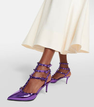 Valentino Garavani Rockstud patent leather pumps