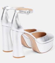 Gianvito Rossi Holly D'Orsay 70 leather platform pumps