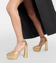Gianvito Rossi Holly D'orsay metallic leather pumps