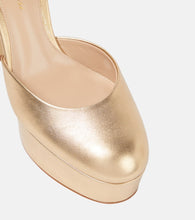Gianvito Rossi Holly D'orsay metallic leather pumps